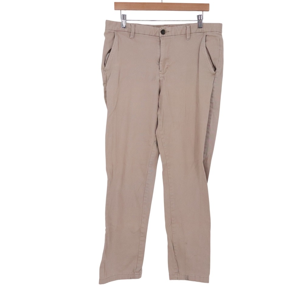 Meraki Chinos Mens 36x32 Khaki Tan Stretch Cotton Good